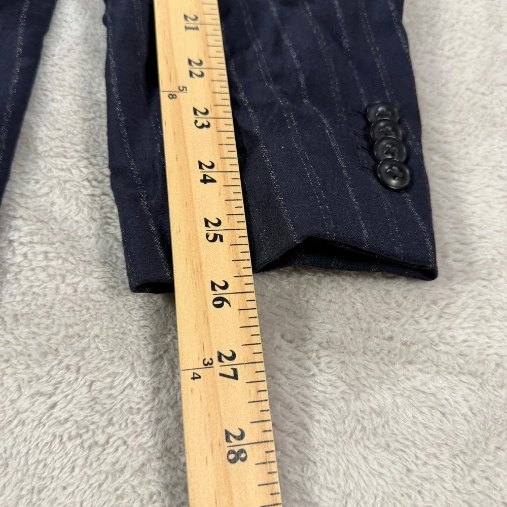 Banana Republic Heritage Collection Mens 46L Pinstripe Suit Navy Wool 38x34 Pant